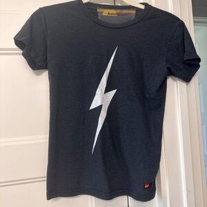 aviator nation kids lightning bolt t shirt size 12
